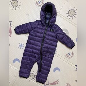 Roots Purple and Gray Checkered Snowsuit